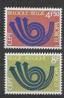 Belgica 1973.  Europa Mi 1722-23  (**) - 1973