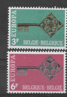 Belgica 1968.  Europa Mi 1511-12  (**) - 1968