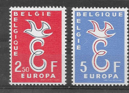 Belgica 1958.  Europa Mi 15958-59  (**) - Ungebraucht