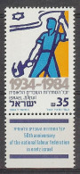 Israel 1984.  Fed Trabajo Mi 962  (**) - Ongebruikt (met Tabs)