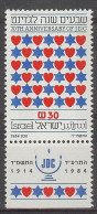 Israel 1984.  Frente De Ayuda Mi 970  (**) - Neufs (avec Tabs)