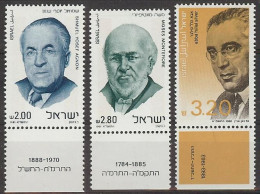 Israel 1981.  Personajes Mi 848-50  (**) - Unused Stamps (with Tabs)
