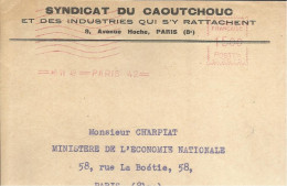 Lettre  EMA  Havas C 1949  Syndicat Du Caoutchouc Metier Organisation 75 Paris  A20/33 - Fábricas Y Industrias