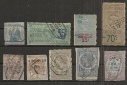 TIMBRES FISCAUX RECEPISSE CHEMIN DE FER N°1, 2 , 3, 6 - Altri & Non Classificati