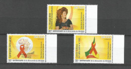 Cameroon Cameroun 20011 AIDS HIV SIDA Wife President Chantal Biya Foundation Yv. 928-930 Mint Set - Ziekte