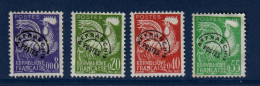 France Timbres Préo O, N° Yvert 119 à 122, Sans Colle, Préoblitéré, Préoblitérés - 1953-1960