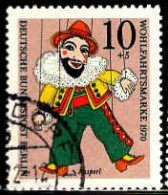 Berlin Poste Obl Yv:335/338 Bienfaisance Marionnettes (Beau Cachet Rond) (Thème) - Marionetten