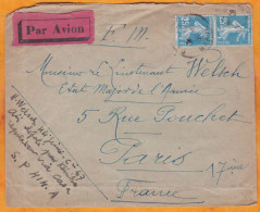 1925 - Enveloppe Par Avion Précurseur Ligne Latécoere Du Maroc Vers Paris Via Casablanca Et Toulouse - Poste Aérienne