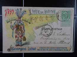 1899 Ville De Binche Mardi Gras Georges Lété Chirurgien-Dentiste - Binche