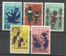 0625-SERIE COMPLETA HOLANDA 1963 Nº 782/786 BONITOS.NETHERLAND. PAISES BAJOS, INFANCIA. - Usati