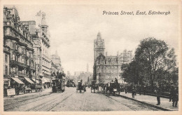 ROYAUME-UNI - Princes Street - East - Edinburgh - Vue Générale - Animé - Carte Postale Ancienne - Midlothian/ Edinburgh