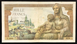 FRANCIA France 1000 Francs  05 11 1942 LOTTO 685 - 1 000 F 1945-1950 ''Minerve Et Hercule''