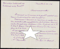 MORT ROI ALBERT I - DEMANDE DE LA FEDERATION DES GENDARME PENSIONNES D'ÊTRE PRESENT AU FUNERAILLES DU ROI Le 22/02/1934 - Historical Documents