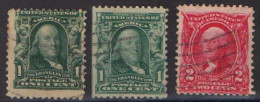 USA - 1902 -1903 Présidents Et Autres Personnes Célèbres  1c (x2) Et 2 Cents - Gebraucht