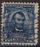 USA - 1902 -1903 Présidents Et Autres Personnes Célèbres  5cents Abraham Lincoln, 1809-1865, - Gebraucht