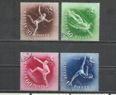 R281A-SERIE COMPLETA  HUNGRÍA  DEPORTES 1952 Nº 1046/1049 - Used Stamps