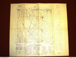 Grande Carta Topografica Arba O Darbe Pordenone Friuli Dettagliatissima I.G.M. - Cartes Géographiques