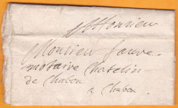 1699 - Lettre Pliée Avec Correspondance En Français Compréhensible De VIENNE Vers CHABON Chabons, Isère - ....-1700: Voorlopers