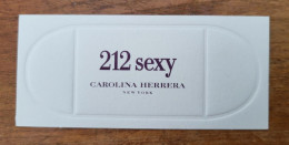 Carte Carolina Herrera 212 Sexy - Modernes (à Partir De 1961)