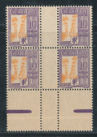 Guadeloupe N°28 Taxe (*) X4 Avec Intervalle - Postage Due