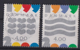Denmark 1999; Millennium, Michel 1231-1232, Used. - Oblitérés