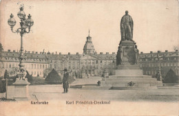 ALLEMAGNE - Karlsruhe - Karl Friedrich Denkmal - Vue D'une Statue - Carte Postale Ancienne - Karlsruhe