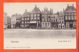 37566 / ⭐ ♥️ GRONINGEN Groote Markt Z . Z Place Du Marché 1900s Uitg Magazijn De TUNNEL Nederland Pays-Bas - Groningen