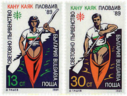 727114 HINGED BULGARIA 1989 CAMPEONATO MUNDIAL DE CANOA Y KAYAC EN PLOVDIV - Nuevos