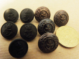 Vintage Boutons Marine Royale De L'armée Anglaise - Buttons