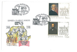 COV 87 - 3005 150 Ani De La Revolutia Din 1848, Map, Balcescu Alecsandri, Romania - Cover - Used - 1998 - Maximum Cards & Covers
