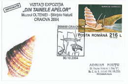 COV 87 - 144a Shells, Turtles, Museum Of Natural Sciences, Romania - Cover - Used - 2004 - Cartoline Maximum