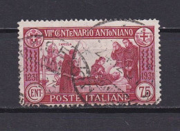 ITALIE 1931 TIMBRE N°277 OBLITERE SAINT ANTOINE - Used