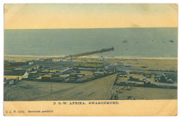NAM 8 - 23797 SWAKOPMUND, Harbor & Wharf, D.S.W. Afrika, Namibia - Old Postcard - Unused - Namibië