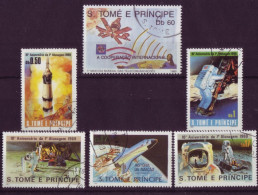 Afrique - St Thome - Espace - 6 Timbres Différents - 6775 - São Tomé Und Príncipe