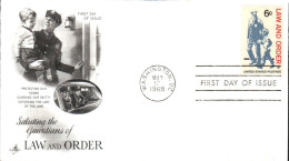 USA ETATS UNIS FDC 1968 LOI ET ORDRE - 1961-1970