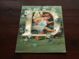 72653-       USED GLITTER CARD / ENGELEN / ANGELS - Anges