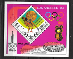 MONGOLIE - BF 70 **MNH - Verano 1984: Los Angeles