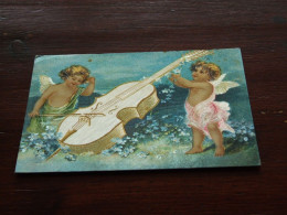 72654-       USED GLITTER CARD / ENGELEN / ANGELS - Anges