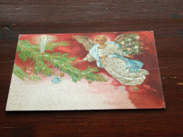 72655-       USED GLITTER CARD / ENGELEN / ANGELS - Anges