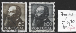 PORTUGAL 740-41 Oblitérés Côte 0.80 € - Used Stamps