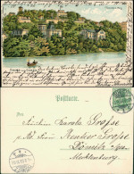 Ansichtskarte Guben Kaminskys Berg - Villen - Künstlerkarte 1903 - Guben