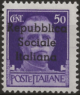 RSITE6N - 1944 RSI / Teramo, Sassone Nr. 6, Francobollo Nuovo Senza Linguella **/ - Emissions Locales/autonomes