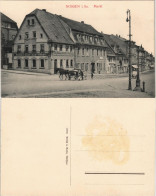 Ansichtskarte Nossen Markt Und Restauration Zum Anker 1912 - Nossen