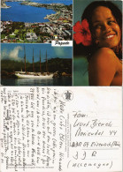 .Tahiti Tahiti (Insel) Papeete Ville & Port Südsee Schönheit 1990 - Französisch-Polynesien