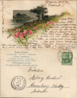 Ansichtskarte  Künstlerkarte Blumen Am Fluß 1894 - Before 1900