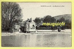 51 MARNE / MAREUIL-SUR-AY / LE MOULIN ET LA RUE / 1917 - Mareuil-sur-Ay