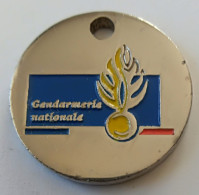 Jeton De Caddie - GENDARMERIE NATIONALE - Recrutement - En Métal - - Einkaufswagen-Chips (EKW)