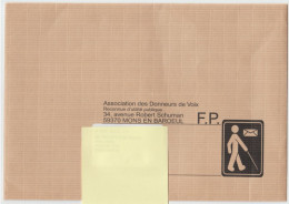 Entier Enveloppe Cécogramme TSC . Association Des Donneurs De Voix . Aveugles . - Prêts-à-poster:Stamped On Demand & Semi-official Overprinting (1995-...)