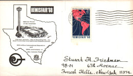 USA ETATS UNIS 1968 HEMISFAIR 68 - Schmuck-FDC