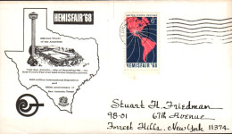USA ETATS UNIS 1968 HEMISFAIR 68 - Event Covers